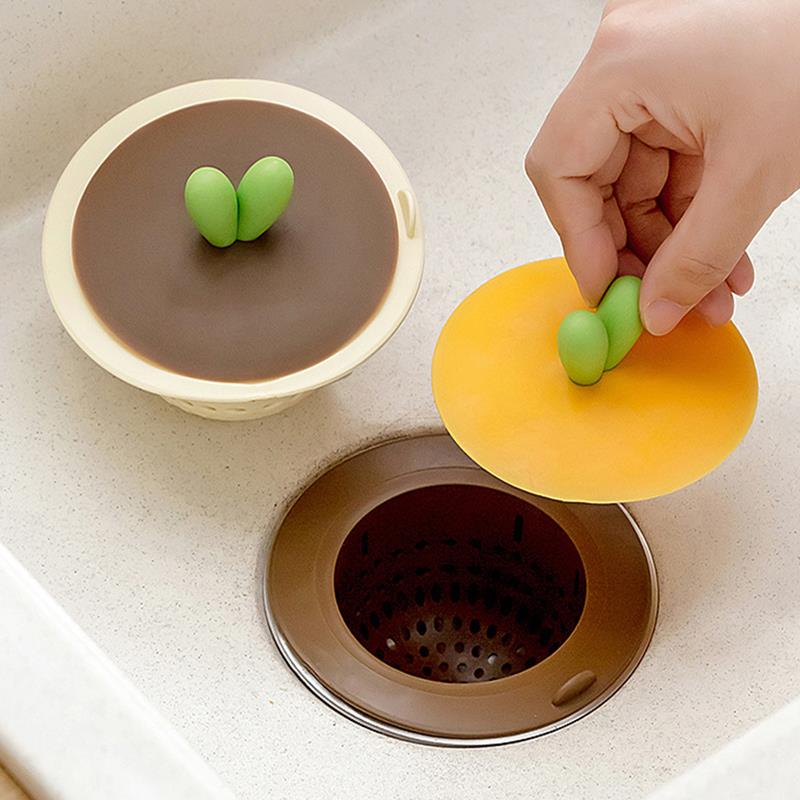 厨房水槽过滤网洗菜盆洗碗水池胡萝卜矽胶漏水塞下水道沥水网提篮