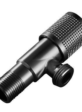 304不锈钢枪灰色角阀冷热水4分阀门开关家用热水器马桶龙头止水阀