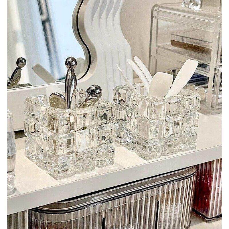 浴室收纳玻璃护肤眼霜护肤品工具面霜支架置物架面膜刷勺子按摩棒,收纳整理,镜柜收纳盒,淘宝优惠券,粉丝福利购,淘宝优惠卷