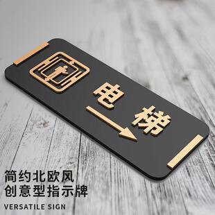 亚克力高档楼层指示牌楼层索引标志楼层数字号码牌单元牌楼栋数字门牌酒店房号指引牌大号电梯口方向提示定制