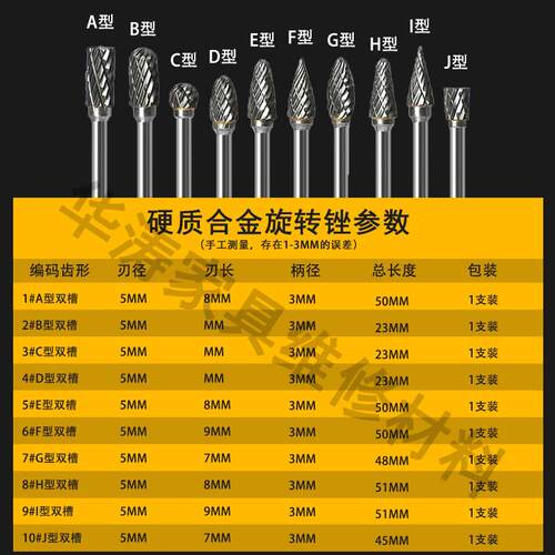 陶瓷维修瓷砖修补打磨头硬质合金电磨头大理石岩板修复开槽钻头