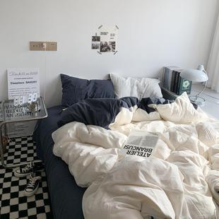 丝绵被子被套一体加被芯枕芯枕套床单一整套全套装学生宿舍秋冬被