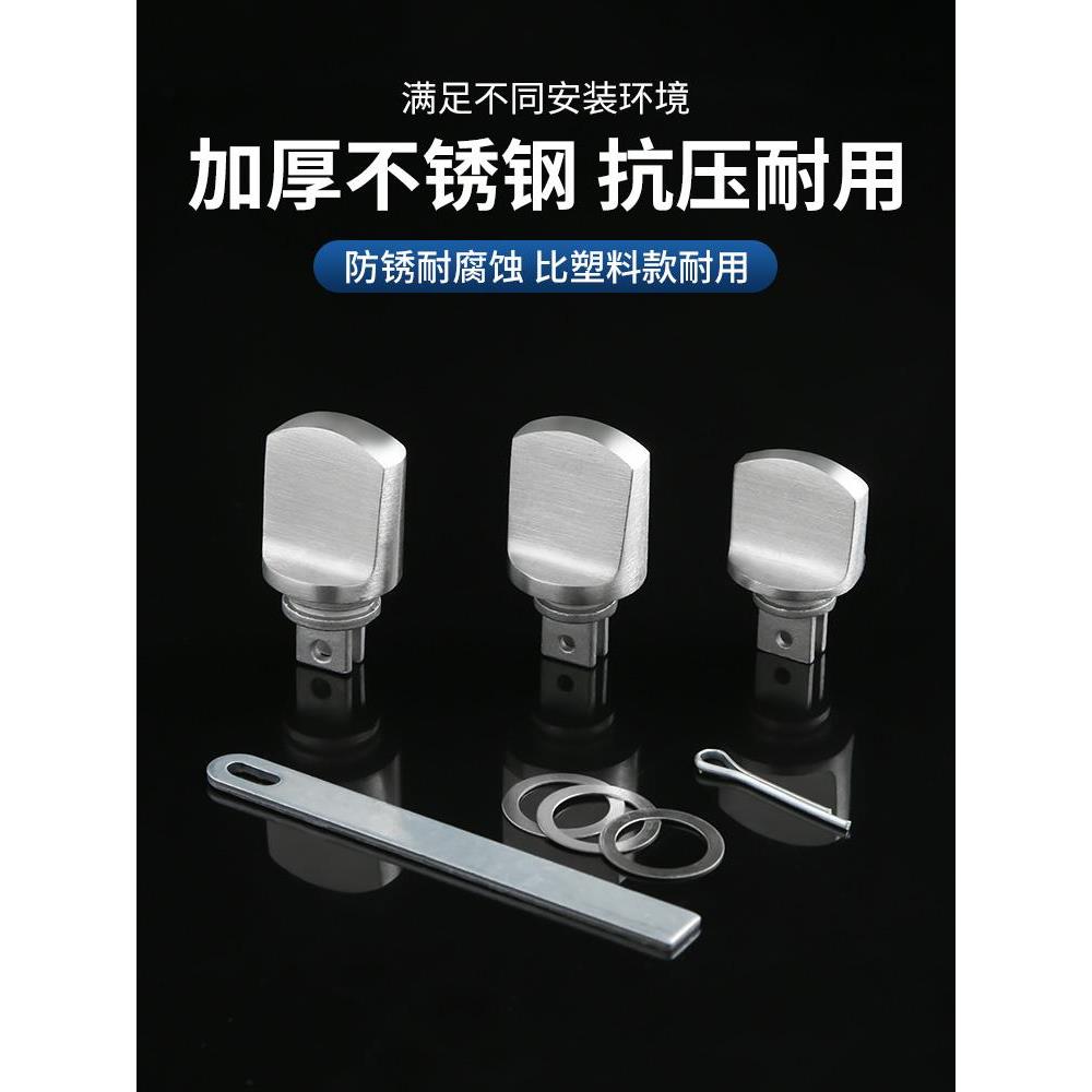 反锁钮防盗门锁内反锁旋钮不锈钢入户门把手保险通用大门配件大全