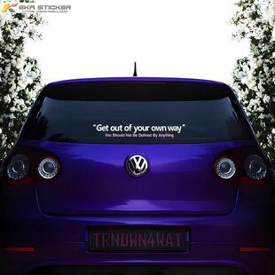 走出自己的条条框框不被定义个性英文汽车贴纸车身玻璃后档装饰贴