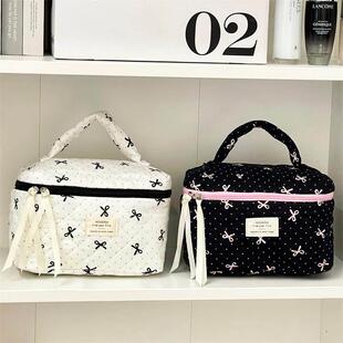 韩国2025新款颜值女性化妆包，便携大容量旅行便携化妆包，优雅