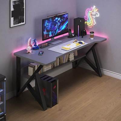 简易电脑桌约现代子卧室