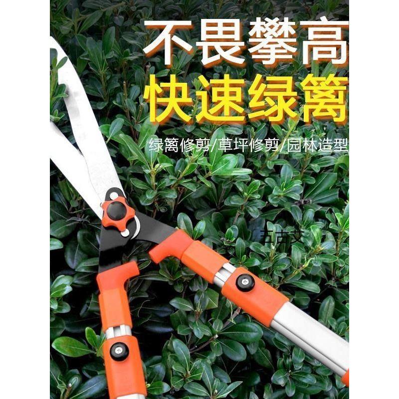 园艺大剪刀花木树枝修剪家用伸缩修枝剪草坪绿篱剪强力粗枝园林剪图片