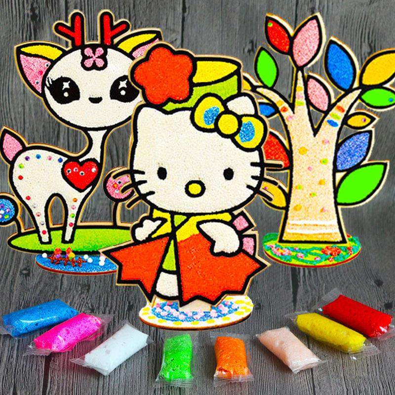 德国立体木板，搭配雪花泥让幼儿园孩子轻松开启创意手工之旅！,玩具/童车/益智/积木/模型,沙画/胶画/画,淘宝优惠券,粉丝福利购,淘宝优惠卷