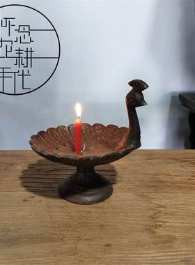 复古铁艺烛台铸仿宫灯火