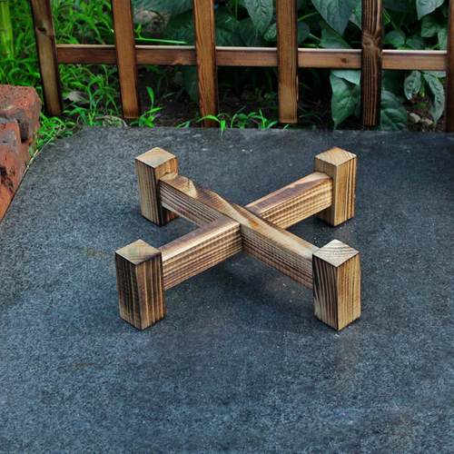 生态鱼缸底座陶瓷木架古法