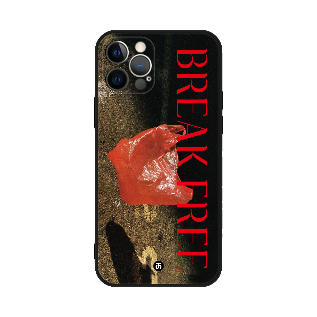 Takki灰色花园 塑料袋 全包精开孔 黑色肤感壳 手机壳