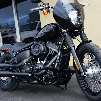 现货CHIEFDOMm哈雷摩托车街霸路威S改装DS风格前护杠后保险一字杠