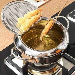 Kitchen Deep Frying Pot Thermometre TempurOa Fryer Pan Tools