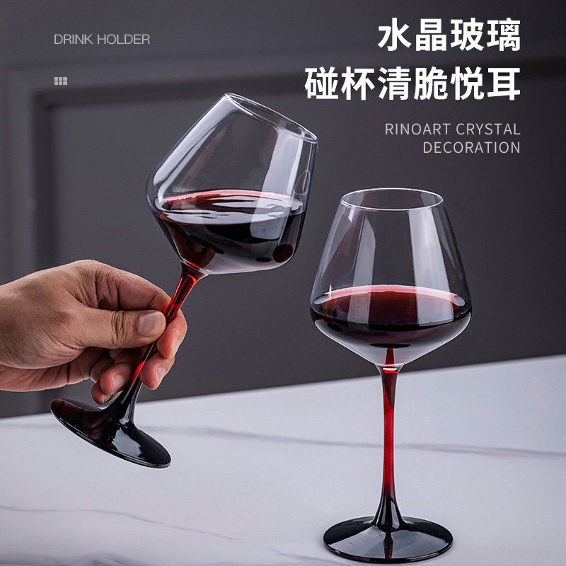 轻奢勃更第红酒杯套装2025年新C款酒具柜子摆件高档水晶家用醒酒