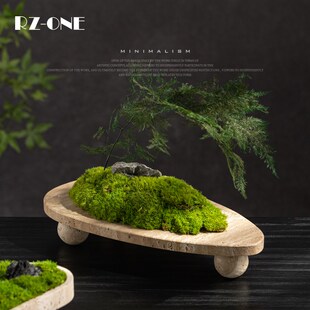 侘寂风豪宅大平层茶室氛围感布置高级感新中式Q宋代美学装饰品摆