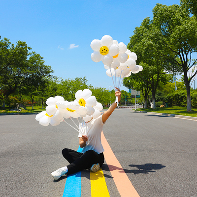 春游拍照道具气球61装饰太阳花小雏菊儿童宝宝生日野餐幼儿园开学