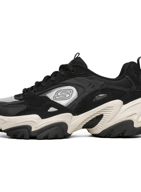 Skechers斯凯奇Reality toidea联名款女子复古厚底运动透明老爹鞋