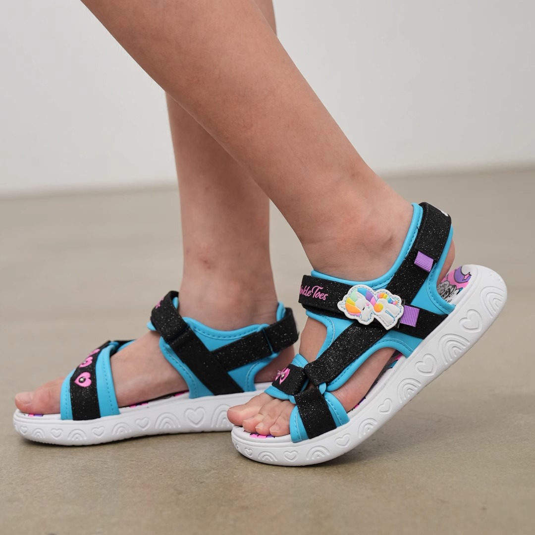 Skechers夏季缓震闪灯凉鞋