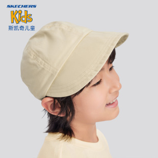 斯凯奇儿童棒球帽男女童夏季 纯色休闲运动遮阳透气帽子L224K071