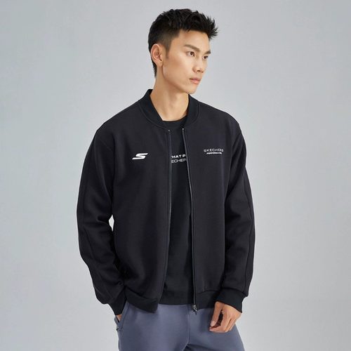 斯凯奇男子运动外套针织上衣