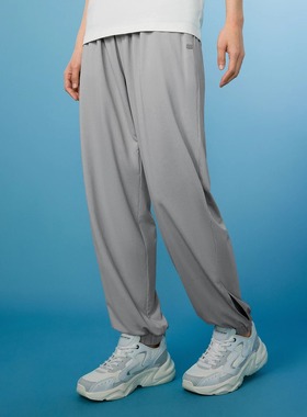 Skechers斯凯奇黑色束脚裤女2025夏季速干抗紫外线运动裤L224W075