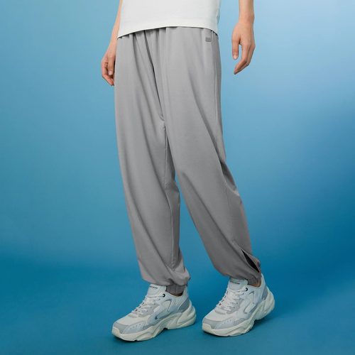 斯凯奇黑色束脚裤夏季速干运动裤