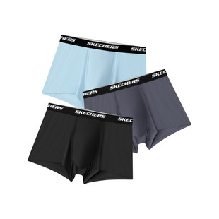 冰丝中腰简约 男士 P325M151 斯凯奇舒适休闲抑菌运动内裤 Skechers