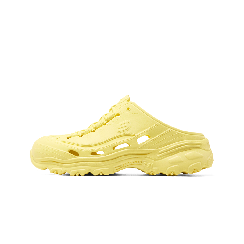 斯凯奇女夏季时尚一脚蹬镂空凉鞋