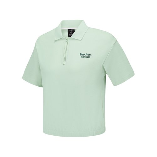 斯凯奇女士夏季针织短袖POLO衫