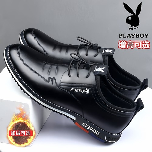 商务男鞋花花公子男士真皮休闲鞋