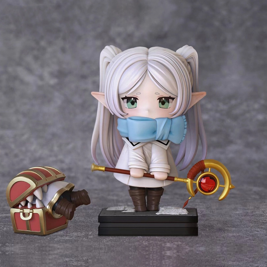 q版冬装芙莉莲 豪华版 魔法 美周边 动漫手办模型桌面摆件