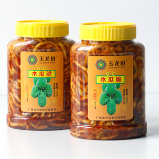 玉龙田木瓜脆500g木瓜丝广西风味香辣酱菜爽口酱菜开味菜下饭配菜