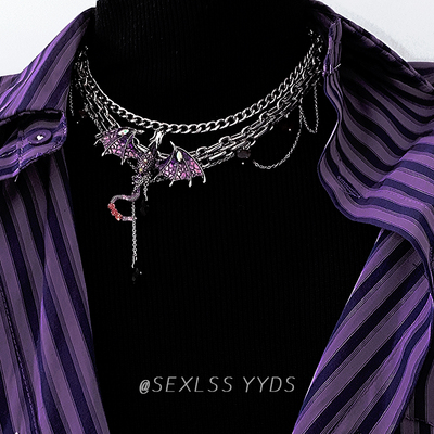 丹妮莉丝~重工幻紫飞龙项链女款