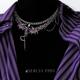 yyds 重工幻紫飞龙项链女高级感辣妹choker颈链朋克项圈锁骨链男