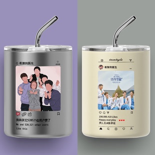 机智的医生生活咖啡保温杯周边学生水杯子定制韩情侣高档精致拿铁