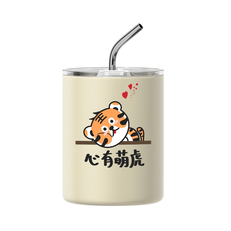情侣咖啡保温杯小老虎一对水杯