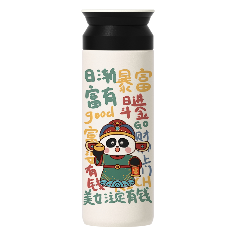 熊猫水豚可爱卡通304不锈钢