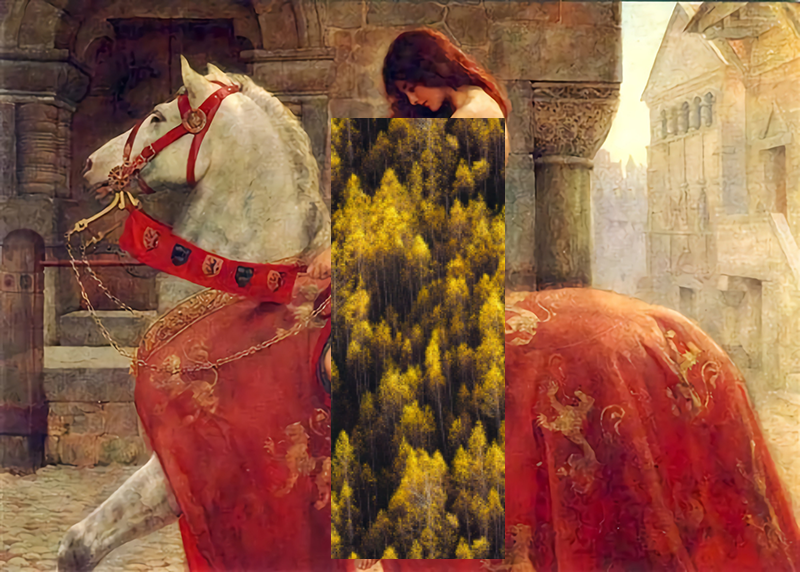 世界名画〈戈黛娃夫人〉 lady godiva高清素材1.7m柯里尔作品图片