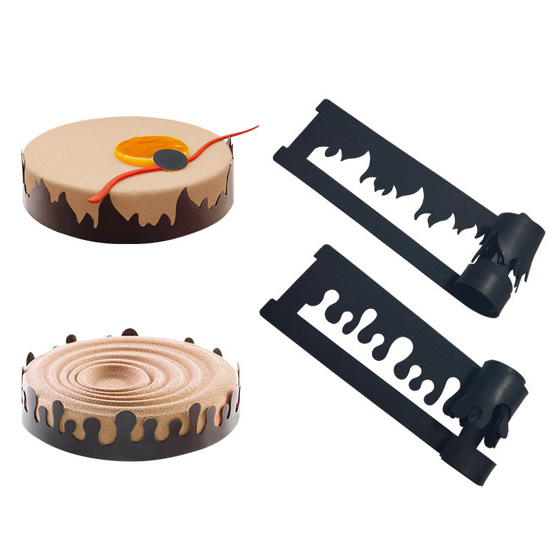 火焰水滴围边慕斯蛋糕硅胶模具DIY烘焙用具蛋糕装饰工具翻糖创意