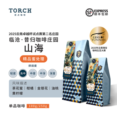 炬点云南山人临沧蜜处理咖啡豆