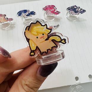 小红书同款 多巴胺小马宝莉周边迷你立牌少女公主心桌面摆件礼物女