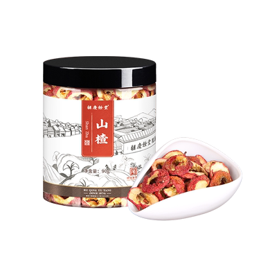 胡庆余堂去核山楂干泡茶片山楂片泡茶泡水可自制酸梅汤90g