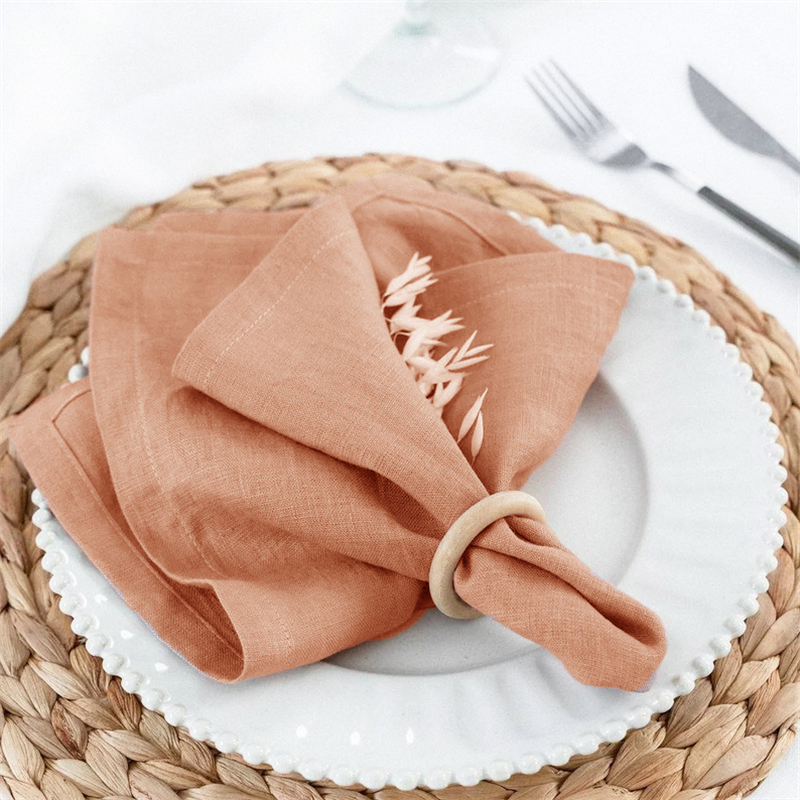亚麻餐巾西餐垫纯色抑菌