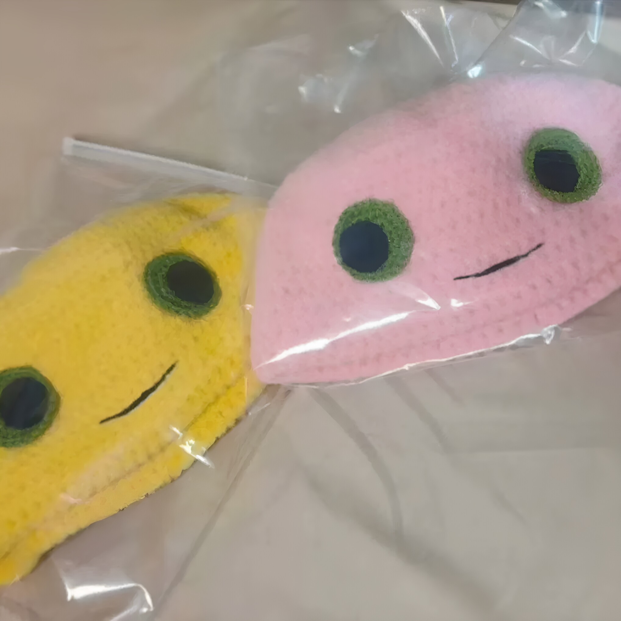 可爱奶蛙帽子材料包情侣款粉色黄色大眼奶蛙针织帽编织材料包