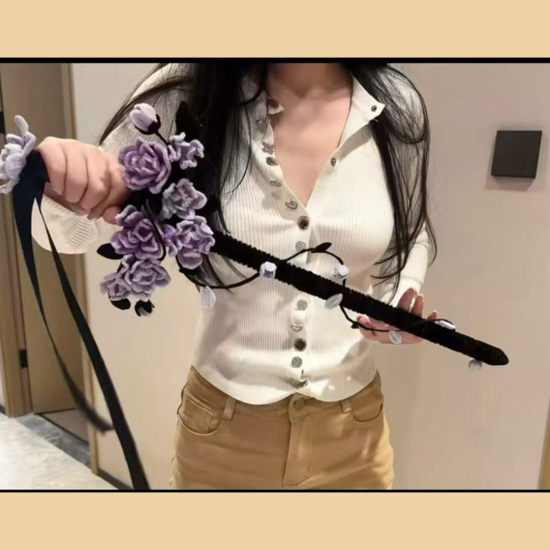 扭扭棒紫罗兰花剑手工diy材料包拍摄道具送男女朋友闺蜜创意礼物