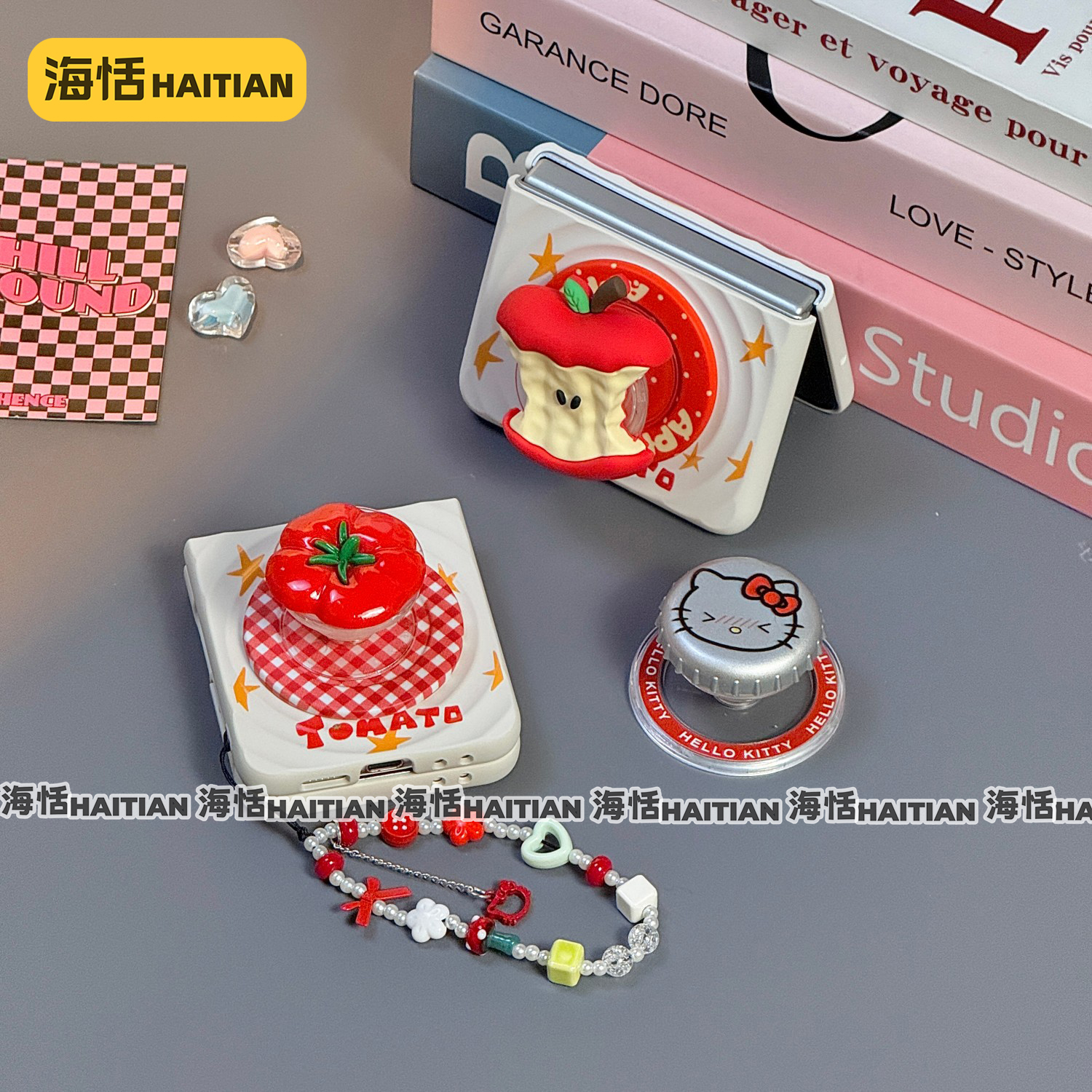 新磁吸波漾星星番茄折叠屏手机壳