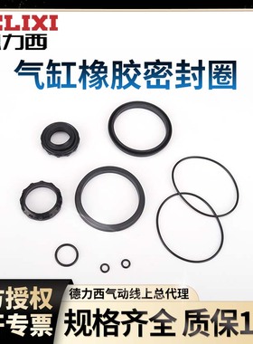 德力西气动SC标准气缸磁环密封圈维修包mal32-40-63-80-100-SU125