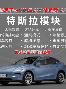 适用于特斯拉模块Model3Y台湾电池预热滚轮换挡脉冲喇叭远光升级