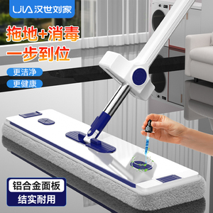 汉世刘家拖把2024新款家用一拖净平板拖把免手洗懒人拖地拖布神器
