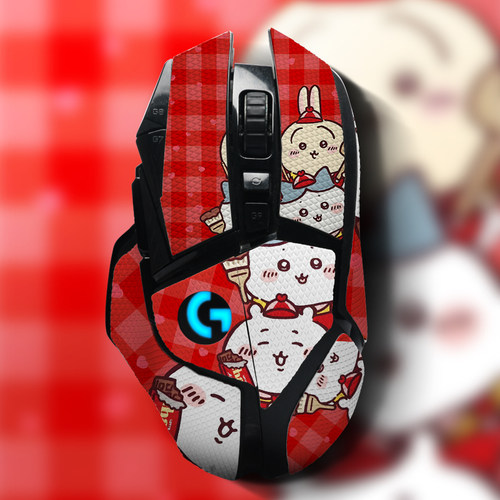 吉伊卡哇鼠标防滑贴适用罗技G502/hero耐磨吸汗冰板脚贴有线无线